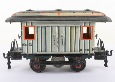 Marklin gauge I four wheel 10,000k good van No.21, 20cm