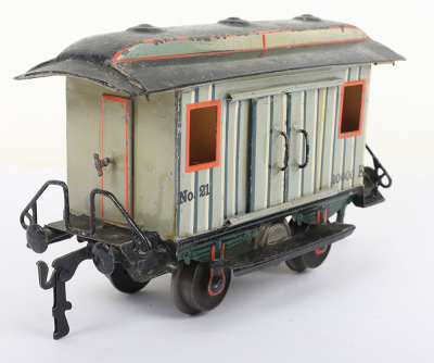 Marklin gauge I four wheel 10,000k good van No.21, 20cm - 2