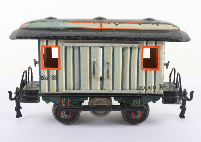 Marklin gauge I four wheel 10,000k good van No.21, 20cm - 3