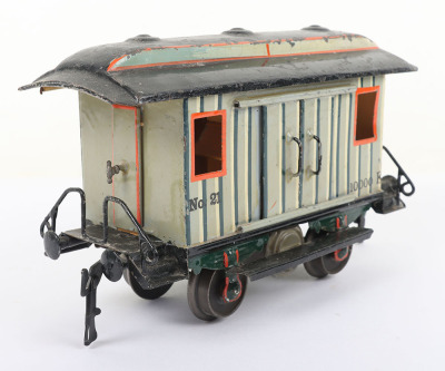 Marklin gauge I four wheel 10,000k good van No.21, 20cm - 4