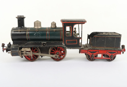 Marklin gauge I clockwork 0-4-0 locomotive and tender