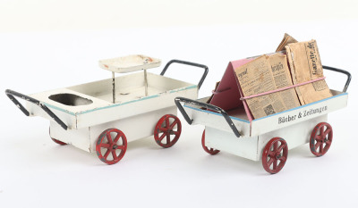 Marklin 0 gauge Station News and Refreshment trolleys - 2