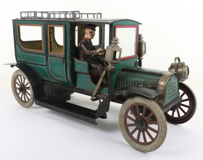 Carette a large tinplate clockwork Limousine, circa 1910 - 3