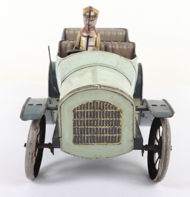 Bing tinplate clockwork Open-top Motor car, 1920s - 3