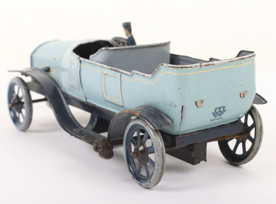 Bing tinplate clockwork Open-top Motor car, 1920s - 6