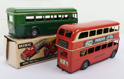 Two Tri-ang Minic Buses - 2