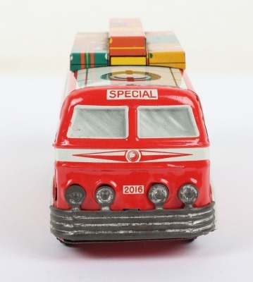 A Joustra (France) Tinplate Clockwork Tourisme Bus - 2