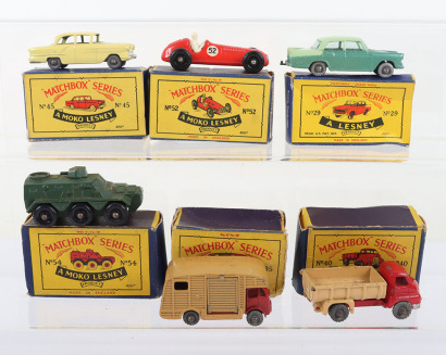 Six Matchbox Moko Lesney Regular Wheels Models