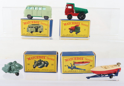 Four Boxed Matchbox Lesney Regular Wheels Models