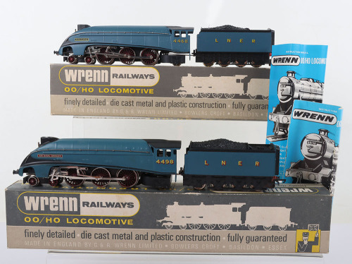 Wrenn two boxed 4-6-2 A4 LNER Streamlined locomotives