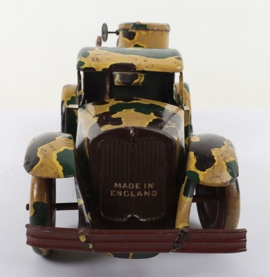 Large Mettoy tinplate clockwork Army Lorry with battery operated Searchlight, 1940 - 3