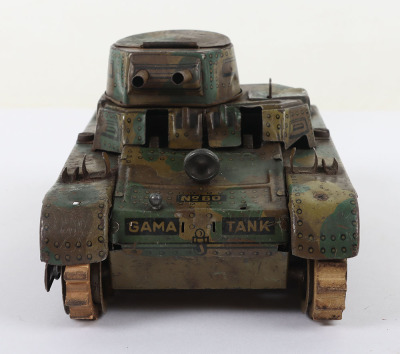 Gama pre-war tinplate clockwork No.60 tank - 2