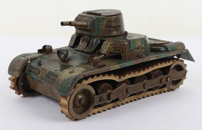 Gama pre-war tinplate clockwork No.60 tank - 3
