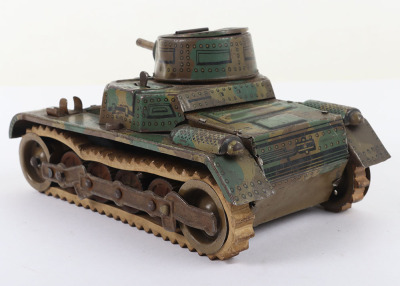 Gama pre-war tinplate clockwork No.60 tank - 6