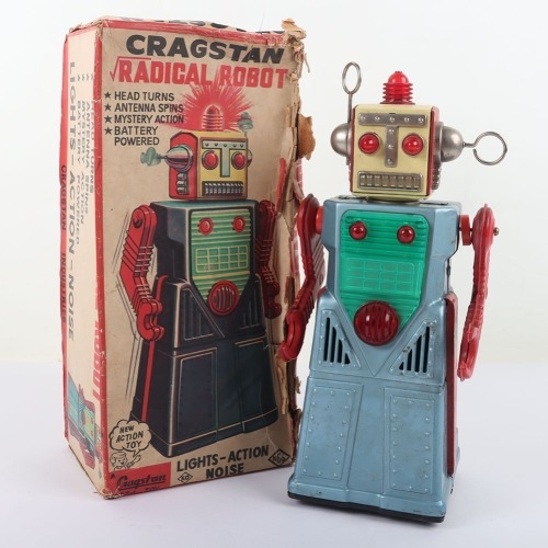 Boxed KO (Yoshiya) for Cragstan tinplate battery operated Radical Robot