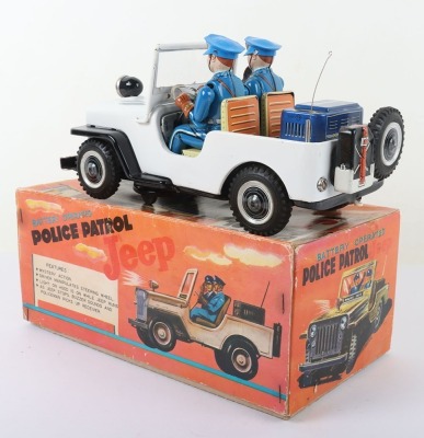 Boxed TN (Nomura) battery operated Police Patrol Jeep - 2