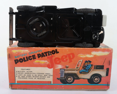 Boxed TN (Nomura) battery operated Police Patrol Jeep - 3