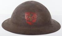 WW1 British Helmet with Kent Painted Insignia