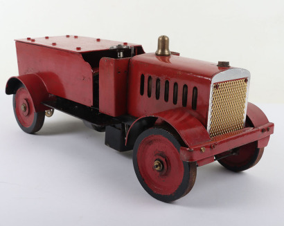 An interesting scratch built Live steam model Fire truck, probably 1930s