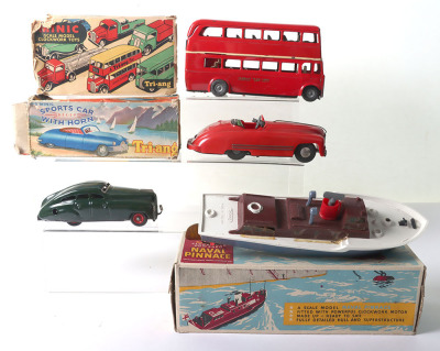 Post-War Tri-ang Minic London Double Deck Bus - 2