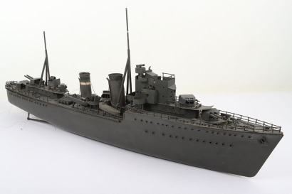 A Bassett-Lowke scale model of a Royal Navy Destroyer