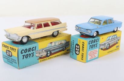 Two Vintage USA Corgi Toys Cars