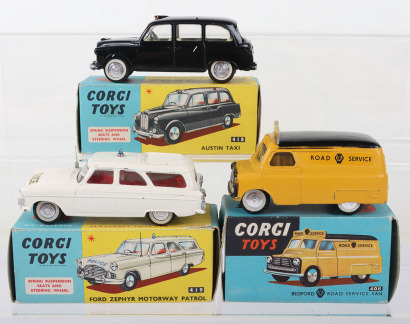Three Vintage Boxed Corgi Toy