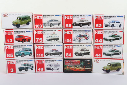 Fourteen Boxed Tomy/Takara Emergency Vehicles