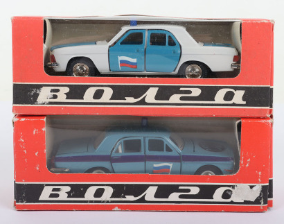 Two Russian Volga Police Cars