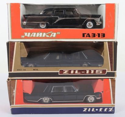 Three Russian Limousine Cars