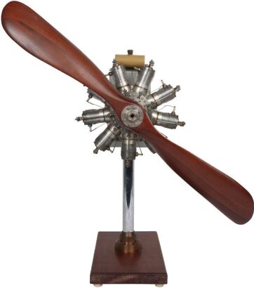 A Scale Model 9 Cylinders Gnome Motors Company Single Valve Aero Engine Type B