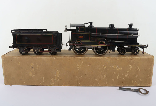 Bing for Bassett-Lowke 0 gauge clockwork 4-4-0 George the Fifth locomotive and tender
