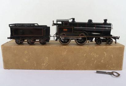 Bing for Bassett-Lowke 0 gauge clockwork 4-4-0 George the Fifth locomotive and tender