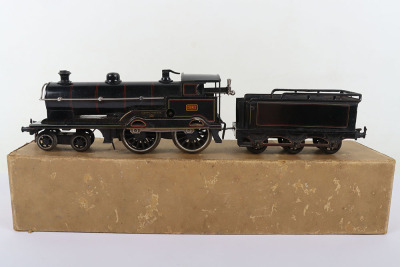 Bing for Bassett-Lowke 0 gauge clockwork 4-4-0 George the Fifth locomotive and tender - 3