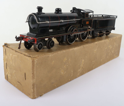 Bing for Bassett-Lowke 0 gauge clockwork 4-4-0 George the Fifth locomotive and tender - 4
