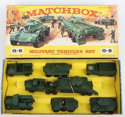 Matchbox Lesney Regular Wheels Military Vehicles Set G-5