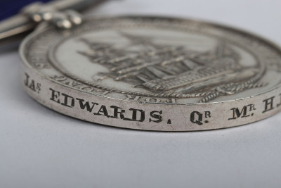Scarce Engraved Naming Victorian Royal Navy Long Service and Good Conduct Medal, HMS Impregnable - 4