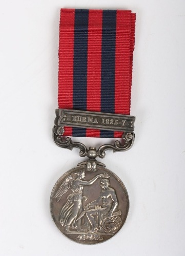 Indian General Service Medal for the Third Burmese War to a Recipient in the Royal Welch Fusiliers who Died Whilst Still Serving in 1892