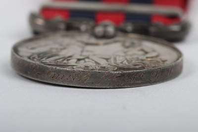 Indian General Service Medal for the Third Burmese War to a Recipient in the Royal Welch Fusiliers who Died Whilst Still Serving in 1892 - 4