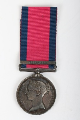 Military General Service Medal for the Battle of Talavera to a Captain in the 3rd Dragoon Guards