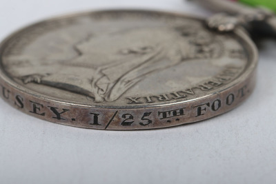 Afghanistan 1878-80 Medal for the 2nd Afghan War 1sth Battalion 25th Regiment of Foot, - 5