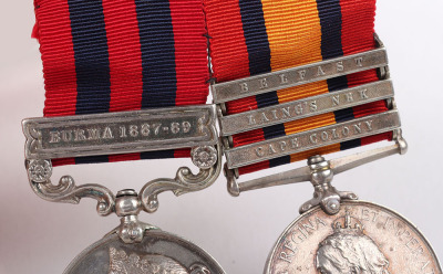 Victorian Pair of Medals to the Leicestershire Regiment - 3