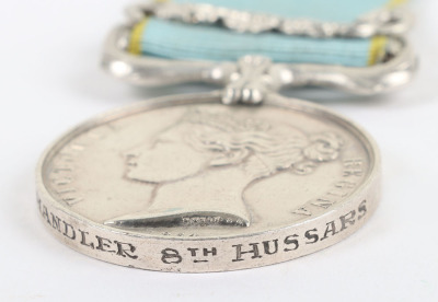 Crimea Medal to a Recipient in the 8th (Kings Royal Irish) Hussars Who Was Later Discharged Medically Unfit Due to Pulmonary Consumption - 4