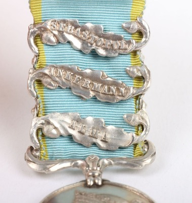 Crimea Campaign Medal to a Recipient in the 49th (Princess Charlotte of Wales&rsquo;s) (Hertfordshire Regiment) Who Was Killed in Action in the Attack on the Quarries at Sebastopol - 3