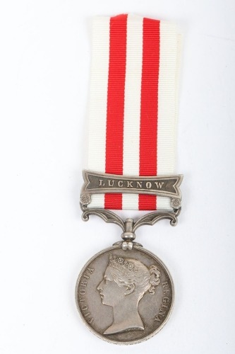 An Indian Mutiny Medal to the 79th Highlanders for Service at Lucknow