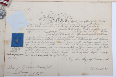 An Impressive Two Clasp Medal for the Second China War to an Ensign in the 67th (South Hampshire) Regiment Who Retired as a Lieutenant Colonel, Accompanied by a Number of Original Documents - 10