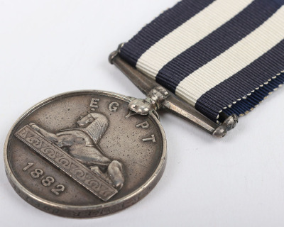 Egypt & Sudan Campaign Medal Awarded to Royal Navy for the 1882 Egypt Campaign - 2