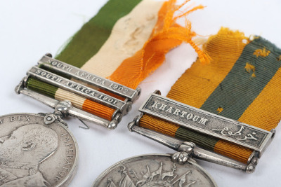 Victorian Campaign Medal Group of Four to a Recipient in the Northumberland Fusiliers who had the Misfortune to be Taken Prisoner of War and Later Died of Disease During the Second Boer War - 4