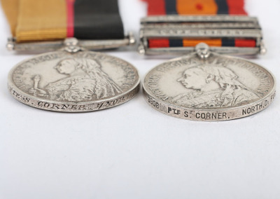 Victorian Campaign Medal Group of Four to a Recipient in the Northumberland Fusiliers who had the Misfortune to be Taken Prisoner of War and Later Died of Disease During the Second Boer War - 5