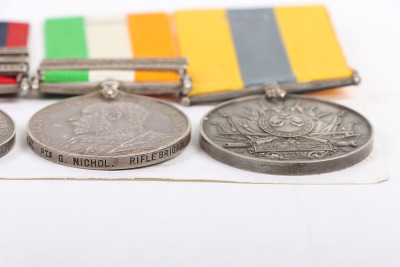 Campaign Group of Four Medals to the Rifle Brigade for Service in the Sudan and in the Second Boer War When the Recipient was Dangerously Wounded - 5